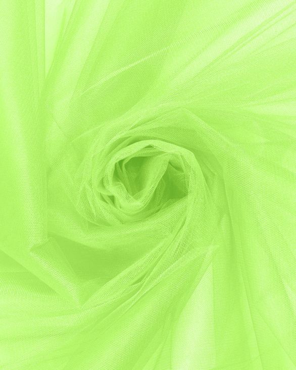 Фатин в рулоне средней жесткости (неоново-желтый) FKN-58-roll