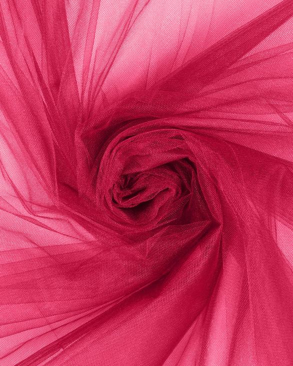 Фатин в рулоне средней жесткости (малиновый) FKN-120-roll