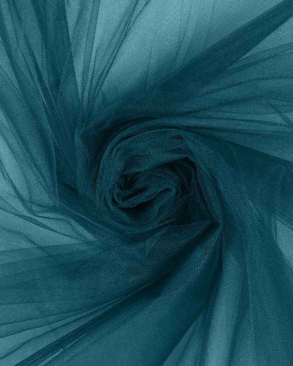 Фатин в рулоне средней жесткости (темно-бирюзовый) FKN-122-roll