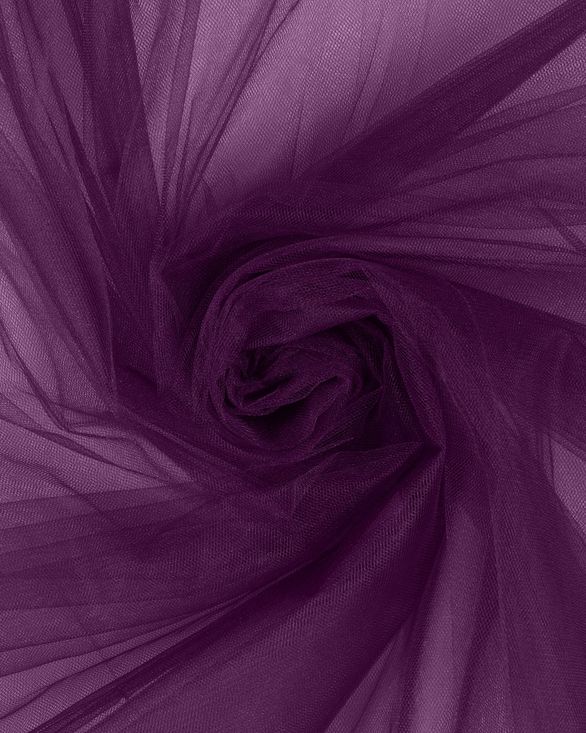 Фатин в рулоне средней жесткости (темная слива) FKN-125-roll